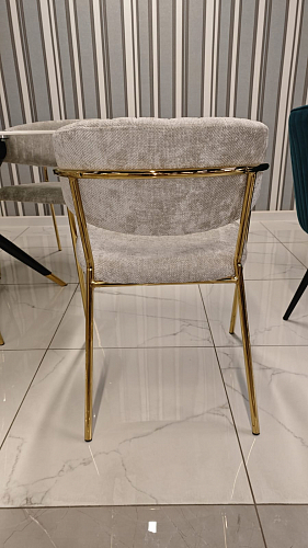 Стул на металлокаркасе Kamelia green / gold из шоурума 10